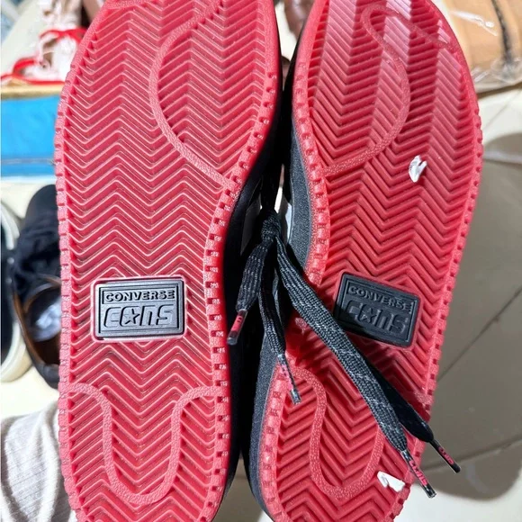 Converse Black and Red Men's Shoes - Picture 3 of 9